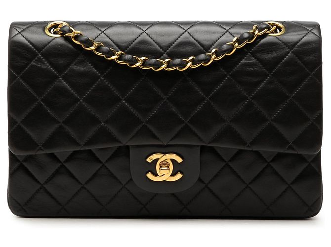 Chanel Black Medium Classic Lambskin Double Flap