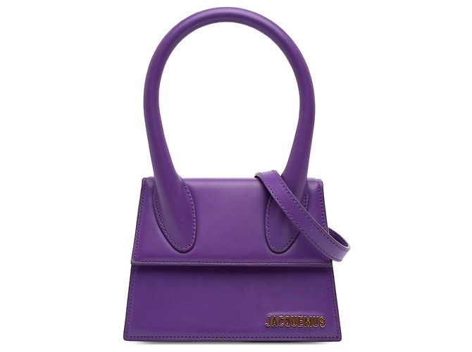 Jacquemus Le Chiquito Moyen em couro roxo Roxo escuro