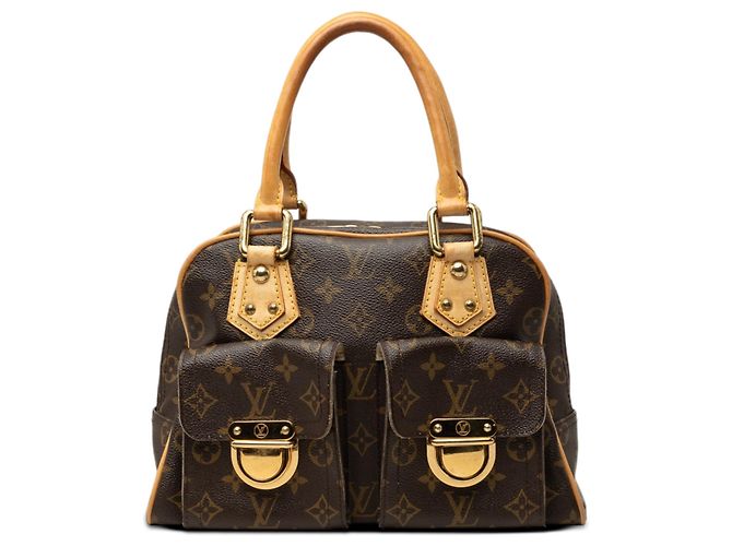 Louis Vuitton Brown Monogram Manhattan PM Castaño