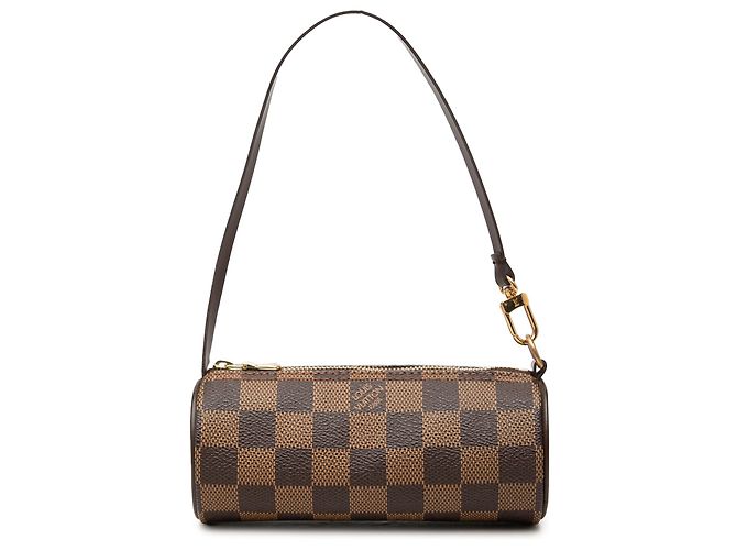 Louis Vuitton Brown Damier Ebene Papillon Pochette Marrom