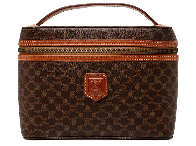 Céline Borsa beauty Celine Brown Macadam Coated Canvas Marrone