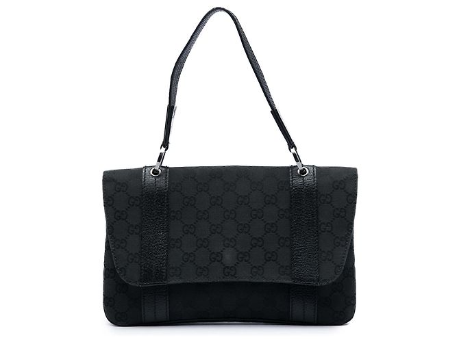 Borsa Gucci in tela GG nera Nero