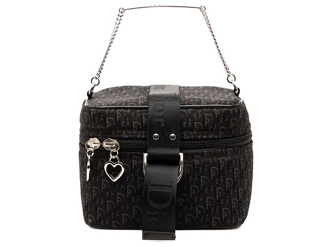 Autre Marque Borsa beauty Dior Mini Diorissimo Trotter Canvas Nera Nero
