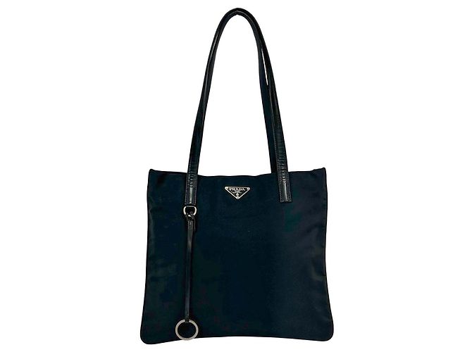 Prada Black Tessuto Tote