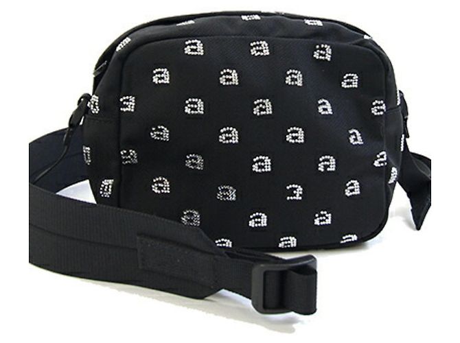 Borsa a tracolla Alexander Wang in tela di nylon nera Nero