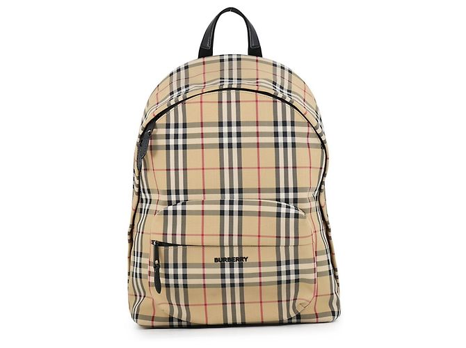 Burberry Rucksack aus Canvas Beige