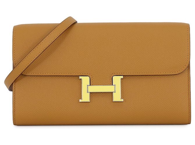 Hermès Portefeuille long Hermes Constance To Go Marron