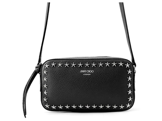 Borsa a tracolla Jimmy Choo in pelle nera Nero