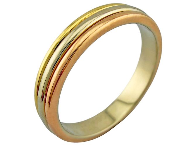 Anillo Cartier Vendome Band Plata Dorado