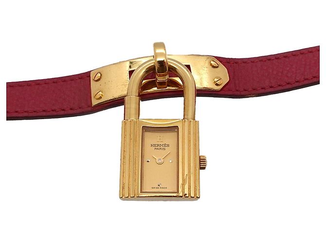 Hermès Orologio da polso al quarzo Hermes Kelly da donna, Oro e Rosso