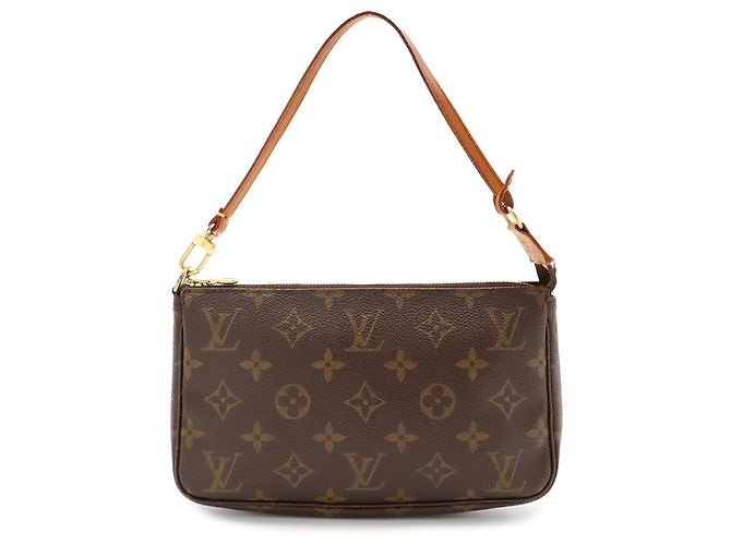 Louis Vuitton Monogram Pochette Accessoires Handtasche Braun Monogramm