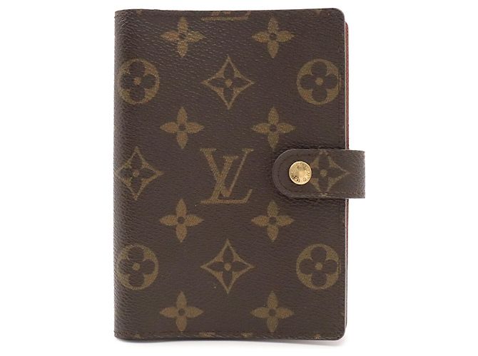 Louis Vuitton Monogram Agenda PM Notebook Cover Brown