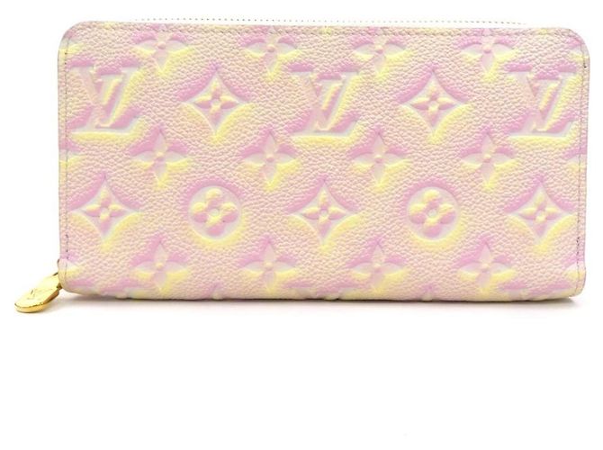 Cartera Larga Louis Vuitton Rosa Amarillo