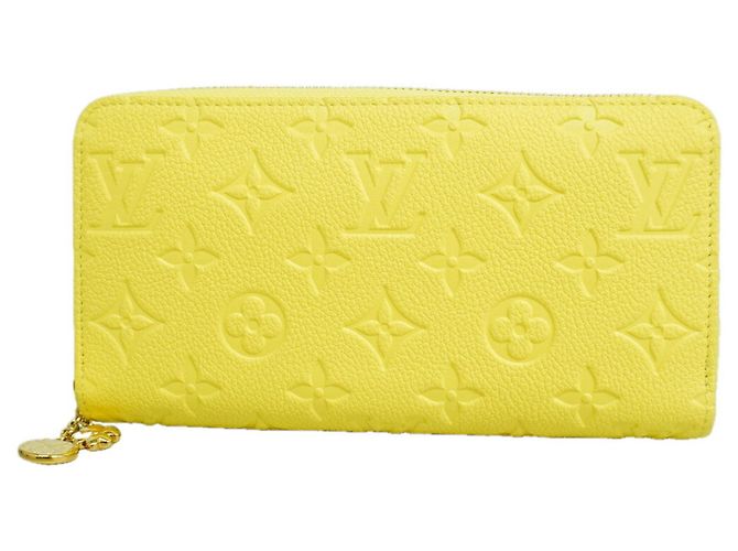 Cartera Zippy Louis Vuitton Monogram Empreinte Amarillo