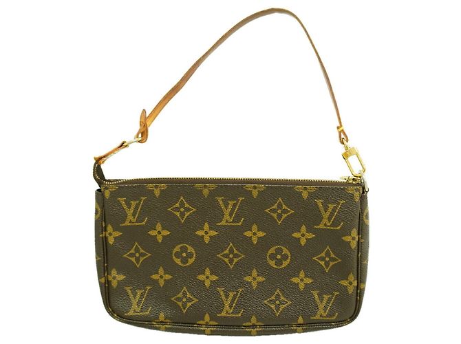 Louis Vuitton Monogram Pochette Accessoires Marrone