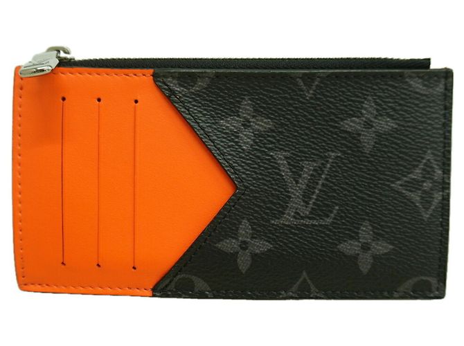 Portamonete e carte Louis Vuitton Monogram Eclipse Nero