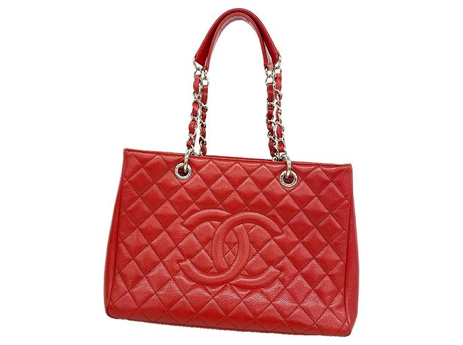 Borsa Tote con catena Chanel Matelassé Rosso