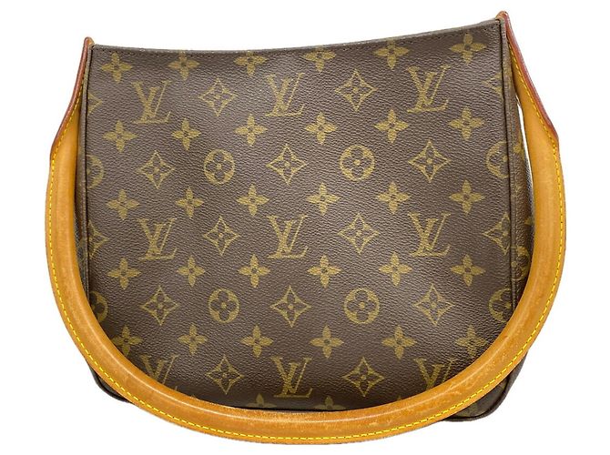 Borsa a tracolla Louis Vuitton Monogram Looping MM Marrone