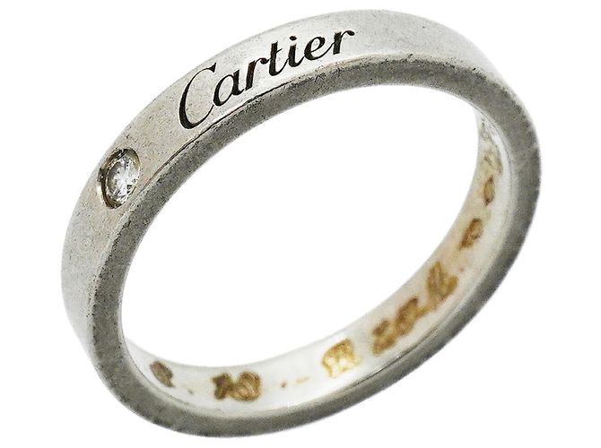 Cartier C de Ring aus Platin mit Diamant
