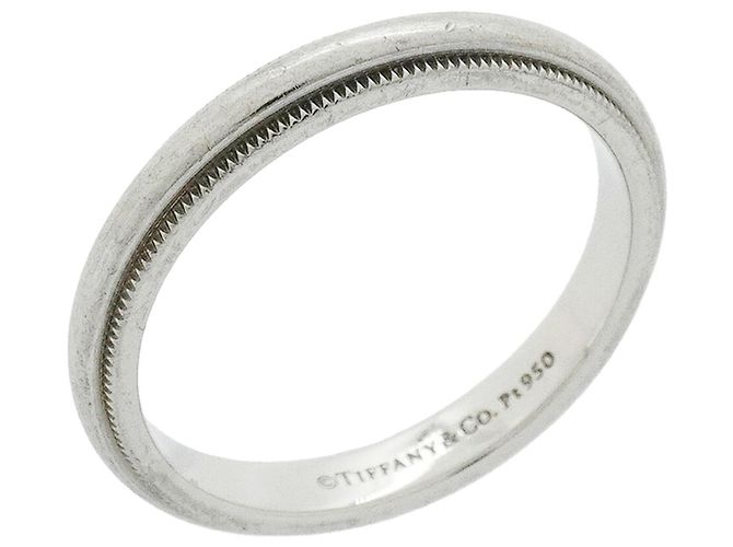 Autre Marque Tiffany & Co. Milgrain Band Ring aus Platin 950