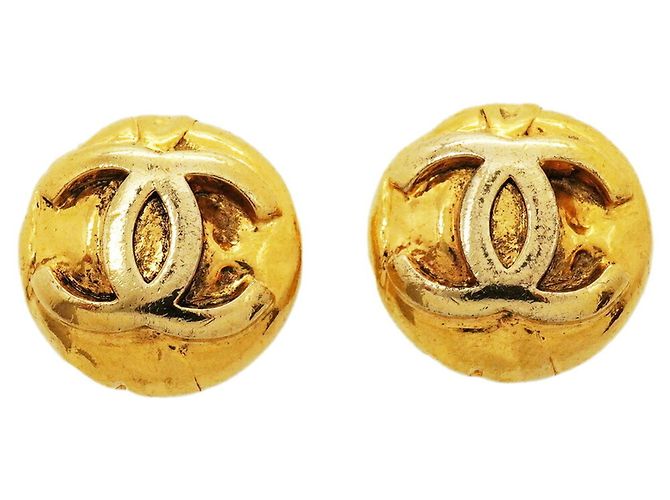 Orecchini a clip Chanel Gold D'oro