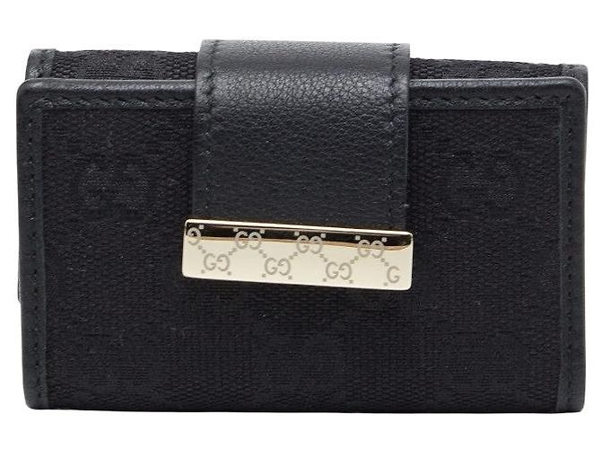 Gucci GG Canvas Key Case Black