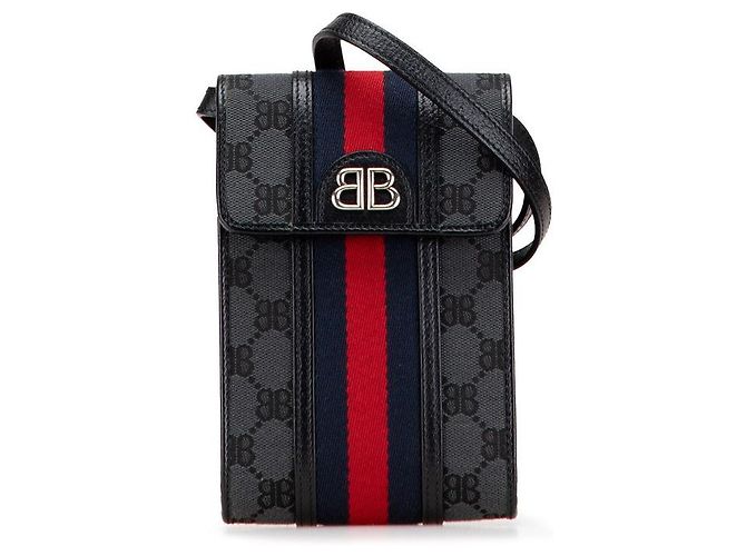 Bolsa Tiracolo Gucci The Hacker Project Preto