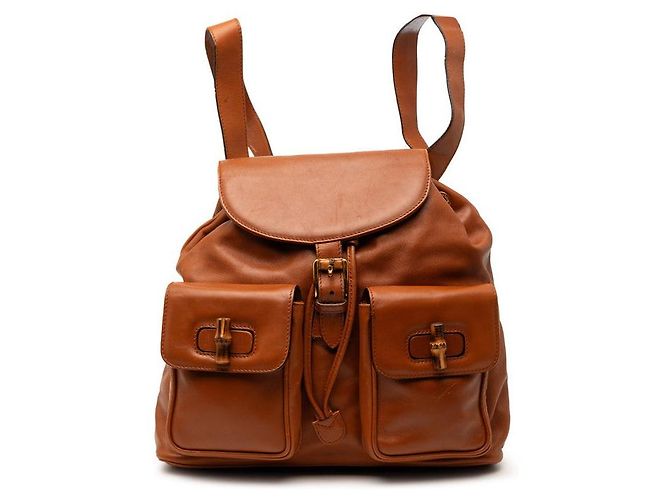 Mochila Gucci Bamboo Marrom