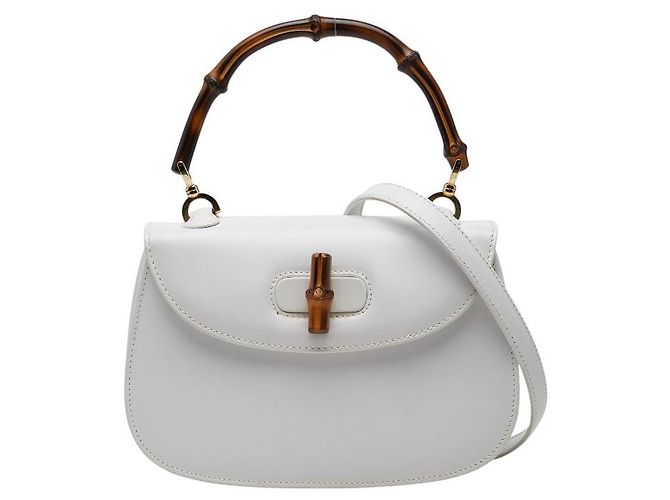 Gucci Bamboo 1947 Handtasche Weiß