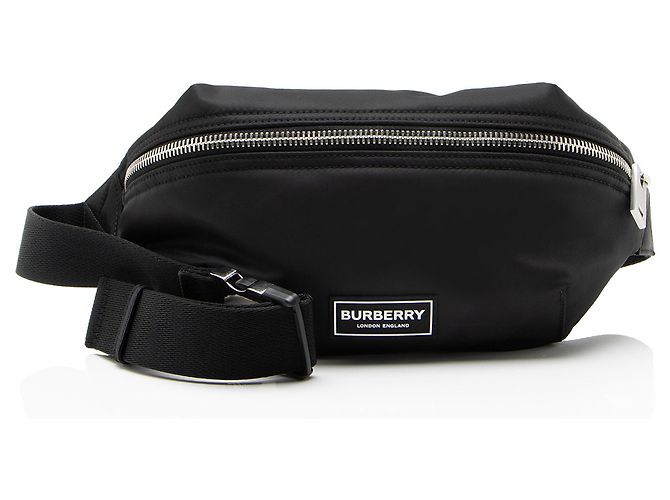 Borsa a tracolla Burberry Nylon Logo Sonny Medium Nero