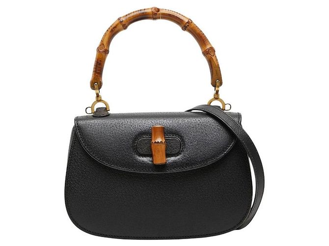 Gucci Bamboo Handtasche Schwarz