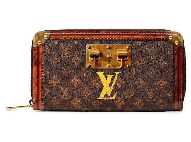 Carteira Zippy Louis Vuitton Trunk Time Marrom