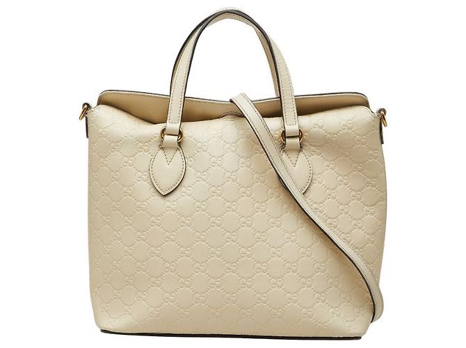 Bolsa Gucci Guccissima 2WAY Branco