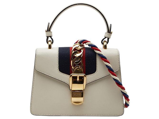 Bolsa de mão Gucci Sylvie Mini Branco