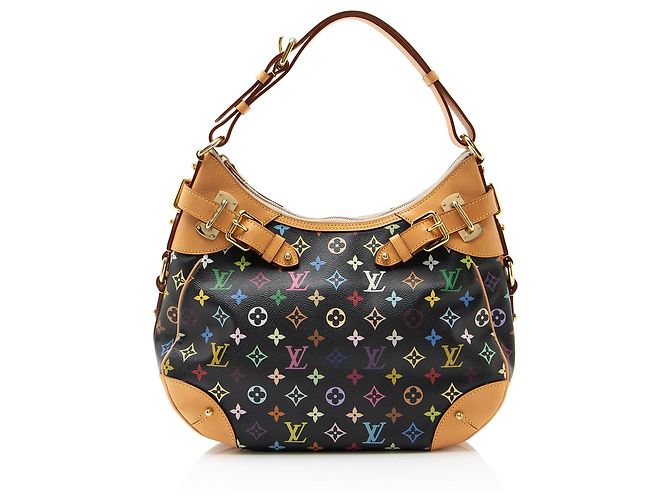 Louis Vuitton Monogram Multicolore Greta Hobo Black