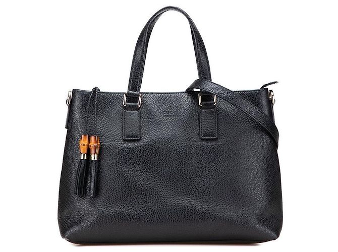 Sac à main Gucci Bamboo Tassel Noir