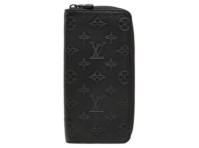 Louis Vuitton Zippy Wallet Vertical Monogram Shadow Black