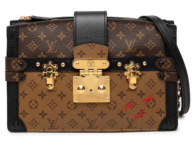 Clutch Louis Vuitton Monogram Reverse Trunk Marrom