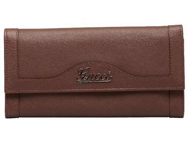 Portefeuille Gucci Tri-fold Marron
