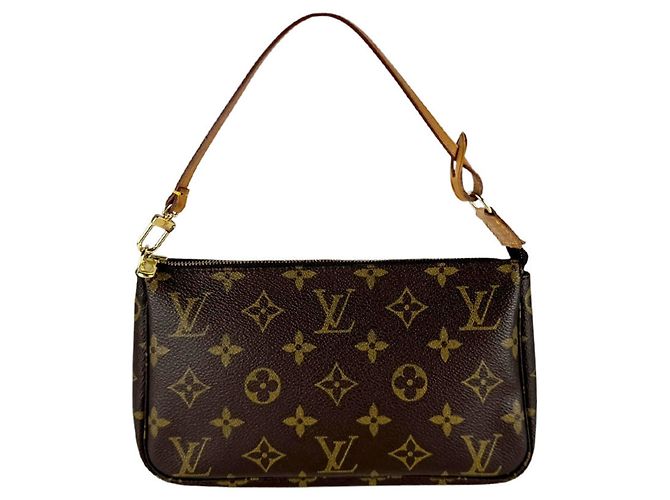Louis Vuitton Monogram Pochette Accessoires Braun Monogramm