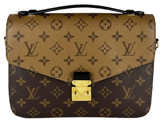 Louis Vuitton Monogram Reverse Pochette Metis MM Marrom Monograma