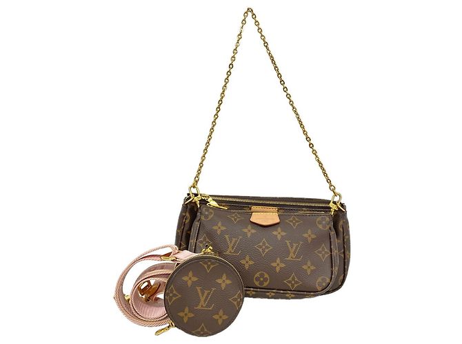 Sac à main Louis Vuitton Monogram Multipochette Accessoires Rose