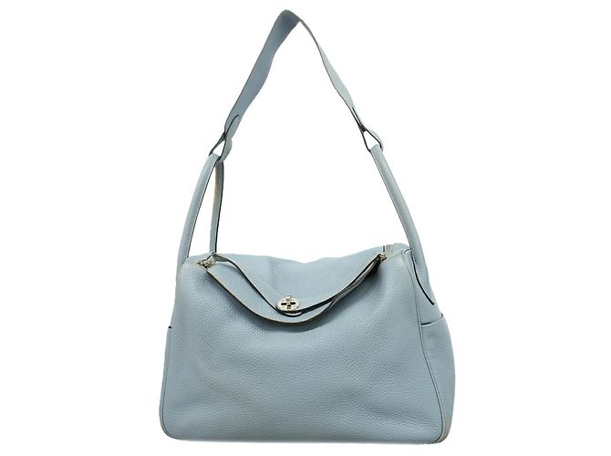 Hermès Bolsa Hermes Lindy 34 em Pale Blue Azul