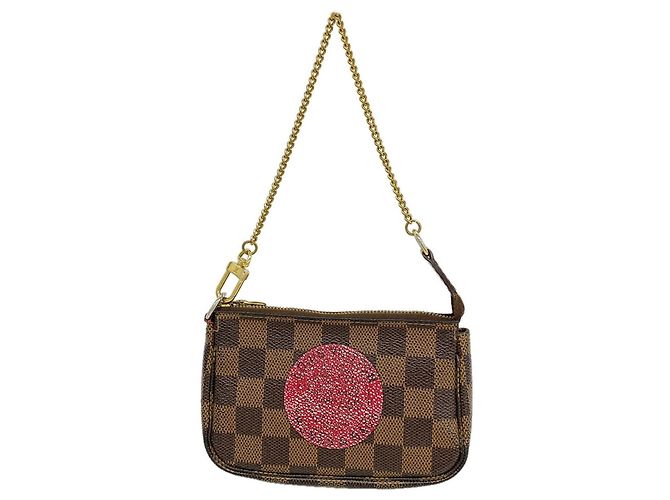 Louis Vuitton Damier T&B Mini Pochette Accessoires Damier ebene