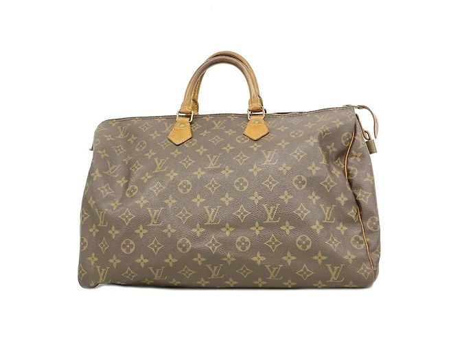 Sac à main Louis Vuitton Monogram Speedy 40 Marron