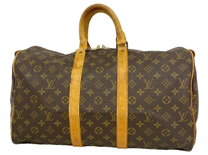 Keepall Borsa Boston Louis Vuitton Marrone