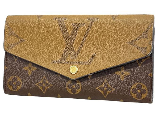 Portafoglio Lungo Louis Vuitton Monogram Giant Reverse Marrone