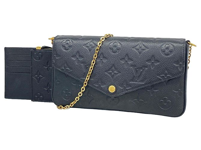 Louis Vuitton Monogram Empreinte Pochette Felicie Preto