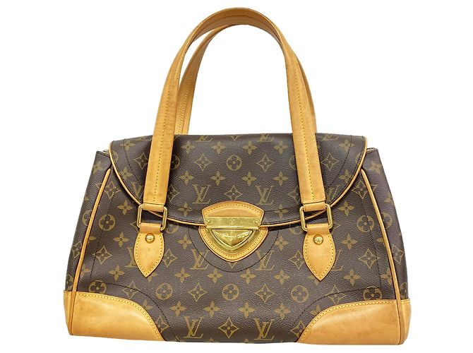 Borsa Louis Vuitton Monogram Beverly GM Marrone