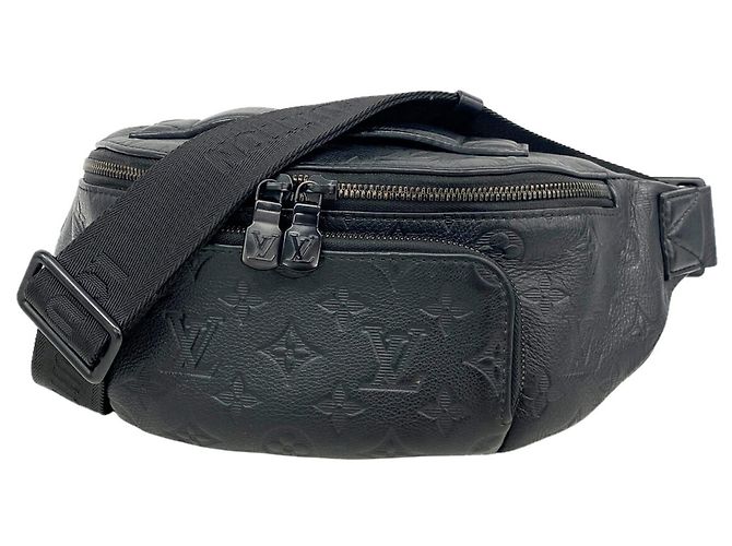 Louis Vuitton Monogram Shadow Rush Bum Bag Black